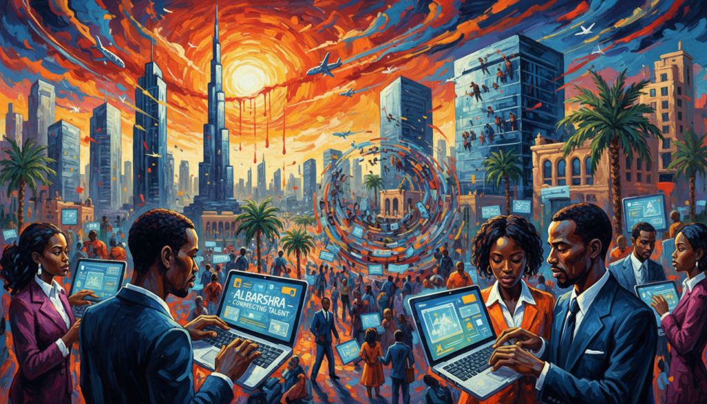 Dubai job market technology tourism